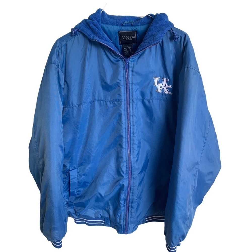 Kentucky Wildcats Jacket with Hood UK Logo Embroidered Patch Full Zip BBN